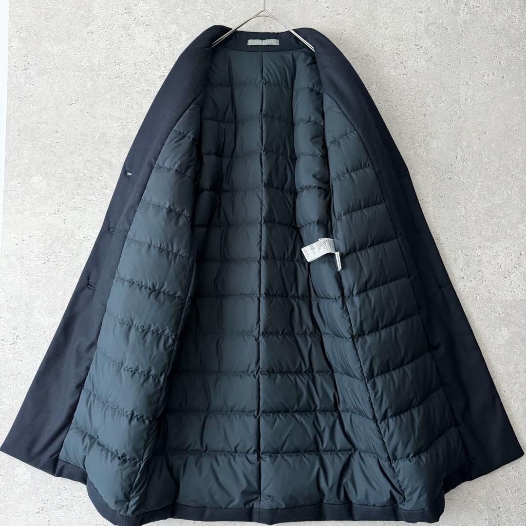 Theory luxe メルトンウール ダウン チェスターコート 40 ネイビー