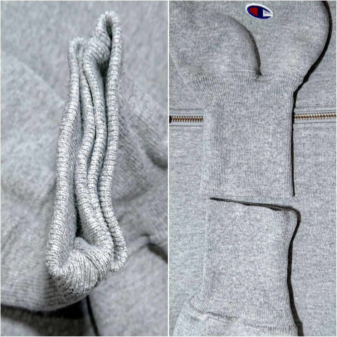 【米国製】チャンピオンリバースウィーブジップパーカー/黄金タグ/XL/裏起毛