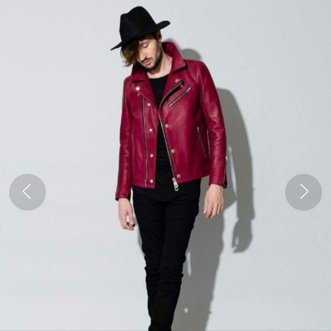 ノーアイディー赤まテーラードライダースzara hareパーカー