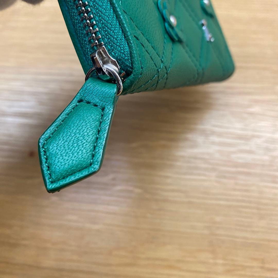 【美品】アンテプリマ ディアマンテ ケース グリーン　緑　 小銭入れ