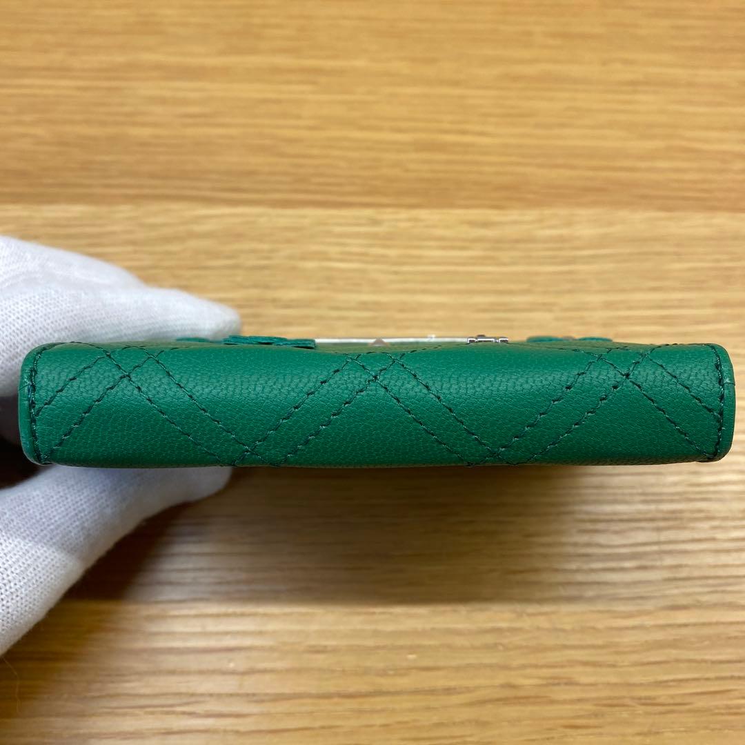 【美品】アンテプリマ ディアマンテ ケース グリーン　緑　 小銭入れ