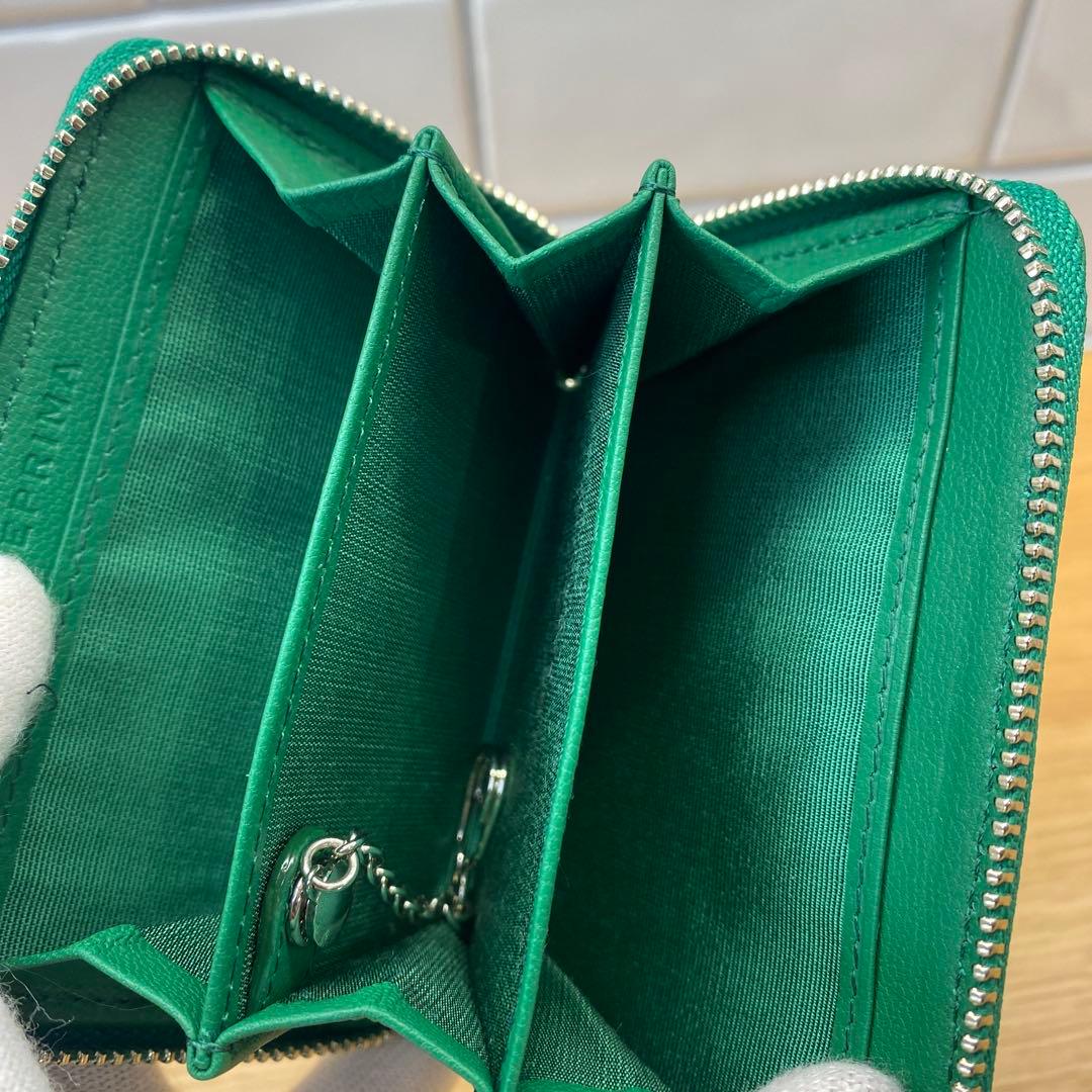 【美品】アンテプリマ ディアマンテ ケース グリーン　緑　 小銭入れ