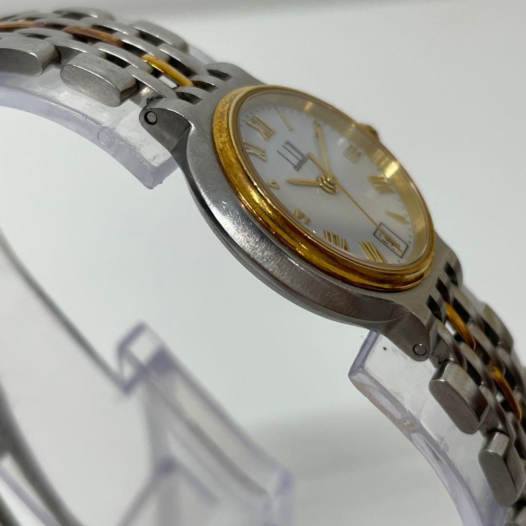 【TK】dunhil ダンヒル　ミレニアムデイト　クォーツ腕時計　不動