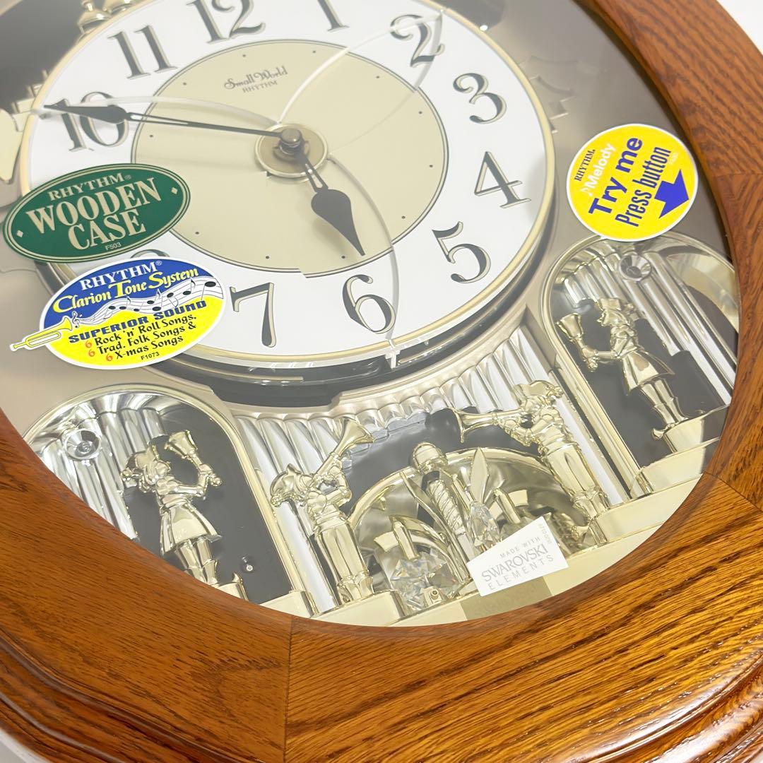 【激レア】リズム からくり時計 掛時計 4MH833WB06