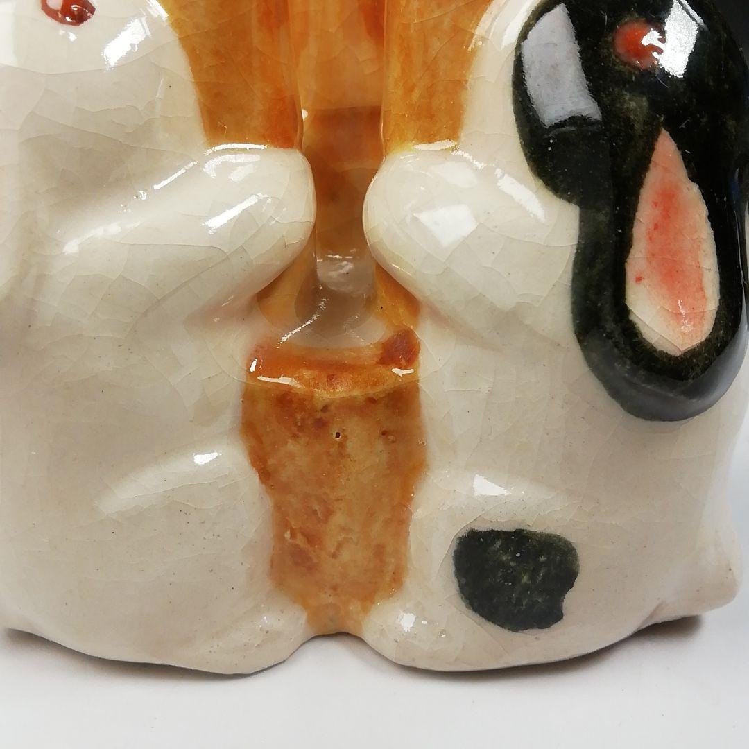 T749 蓋置 『三ツ兎 蓋置』『伊東桂楽 造』 共箱 茶道具