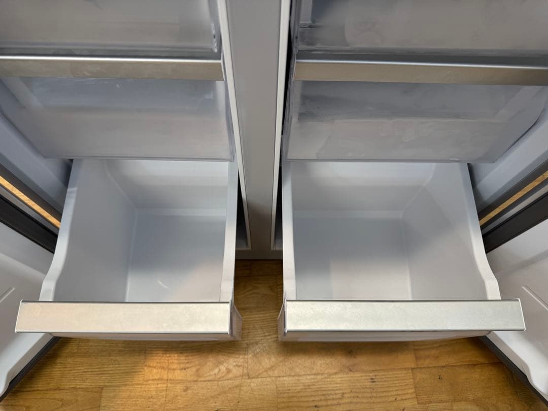 F086 AQUA ４ドア　冷蔵庫　フレンチドア　420L 2021年製