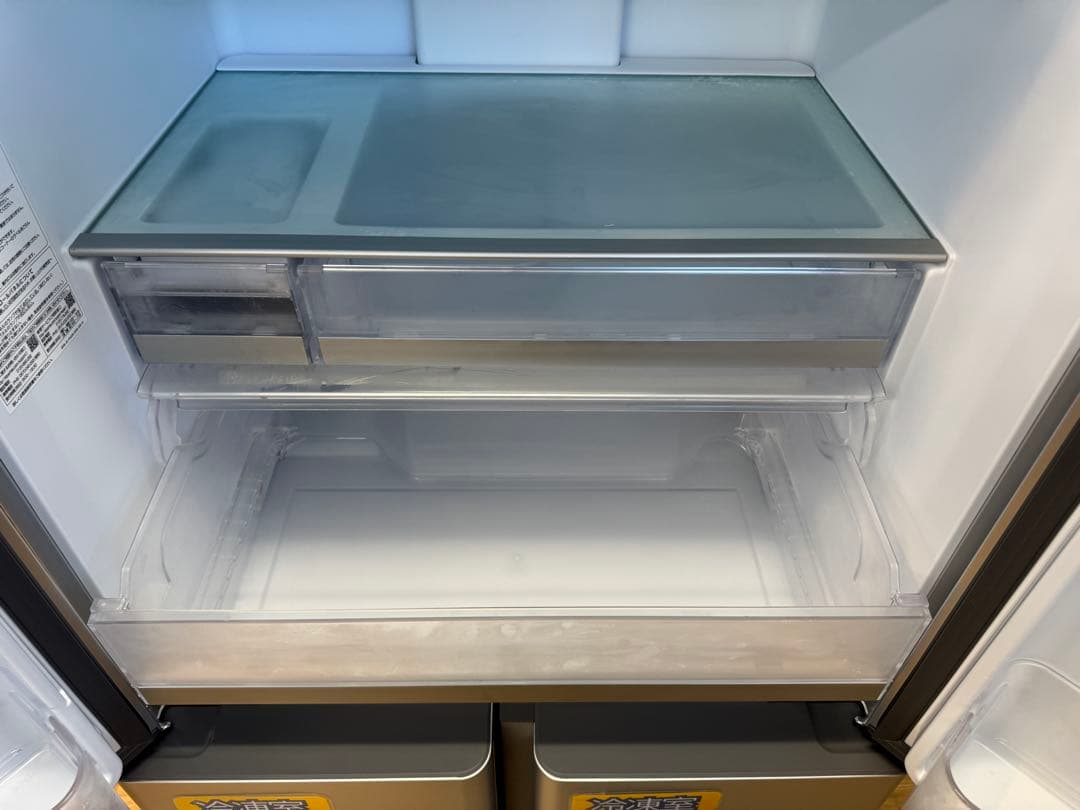 F086 AQUA ４ドア　冷蔵庫　フレンチドア　420L 2021年製