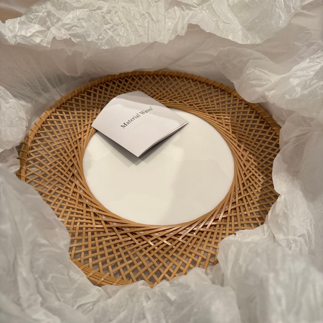 新品 Material Waves 輪光竹皿NIKKOTable 新品 定価46000円Material