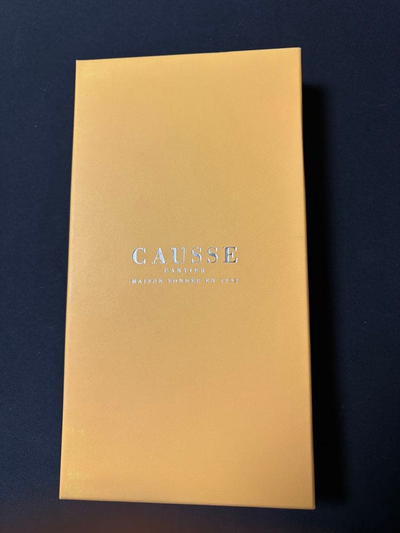 CAUSSE ブラウン レザー手袋 ギフトボックス付き CAUSSE ペッカリー