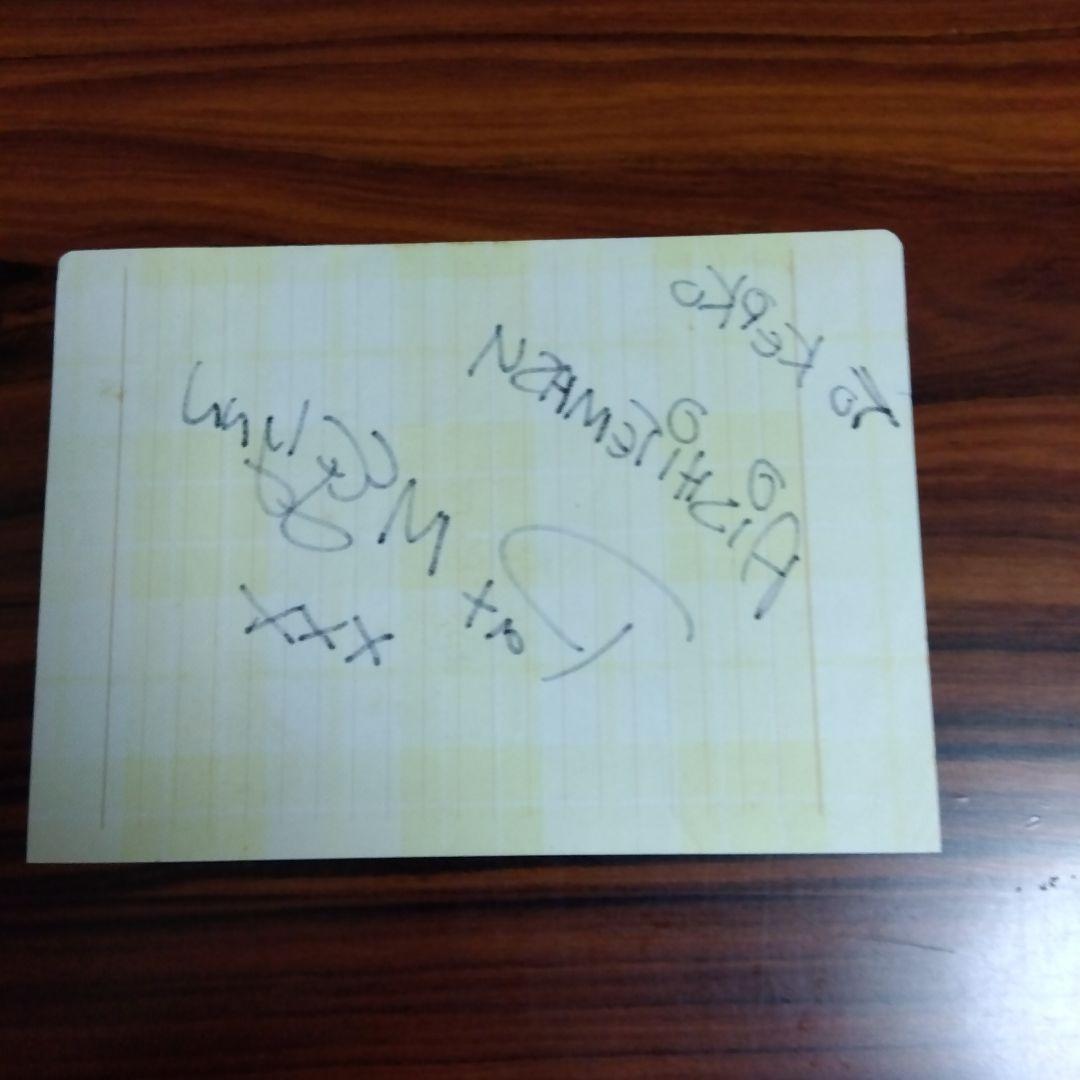 ベイシティローラーズ、パット マッグリン、直筆サイン‼️綺麗に書いて