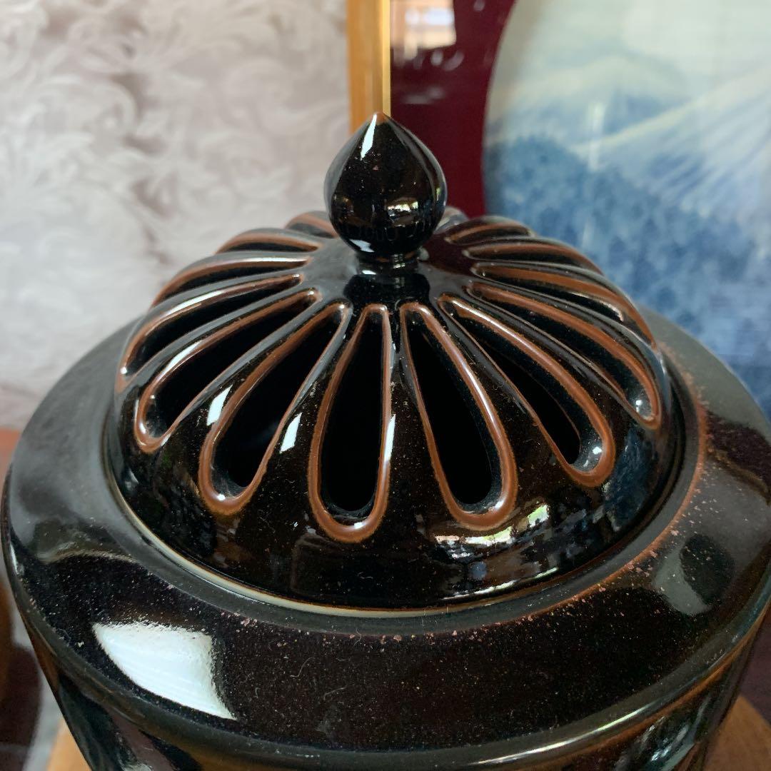 天目木の葉香炉