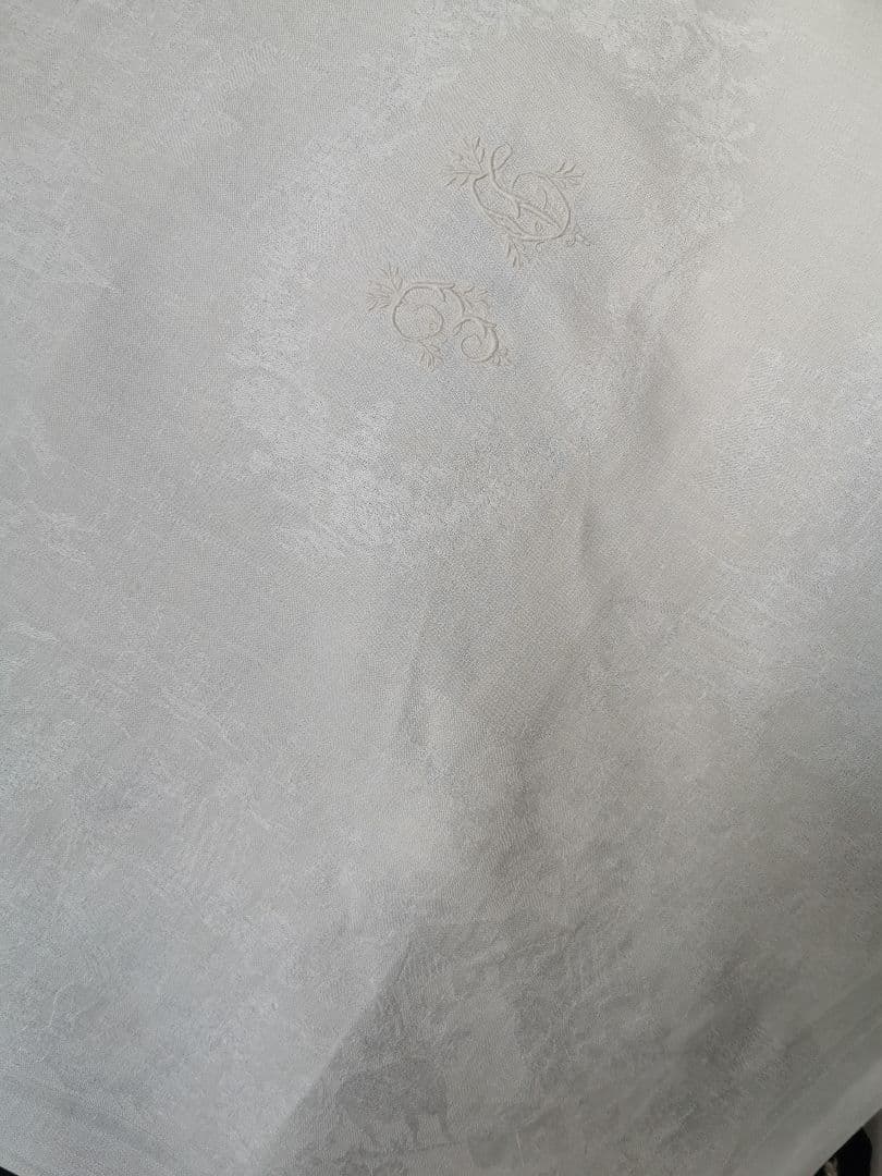 アンティーク ビーダーマイヤー トワルドジュイ田園詩 花文字刺繍