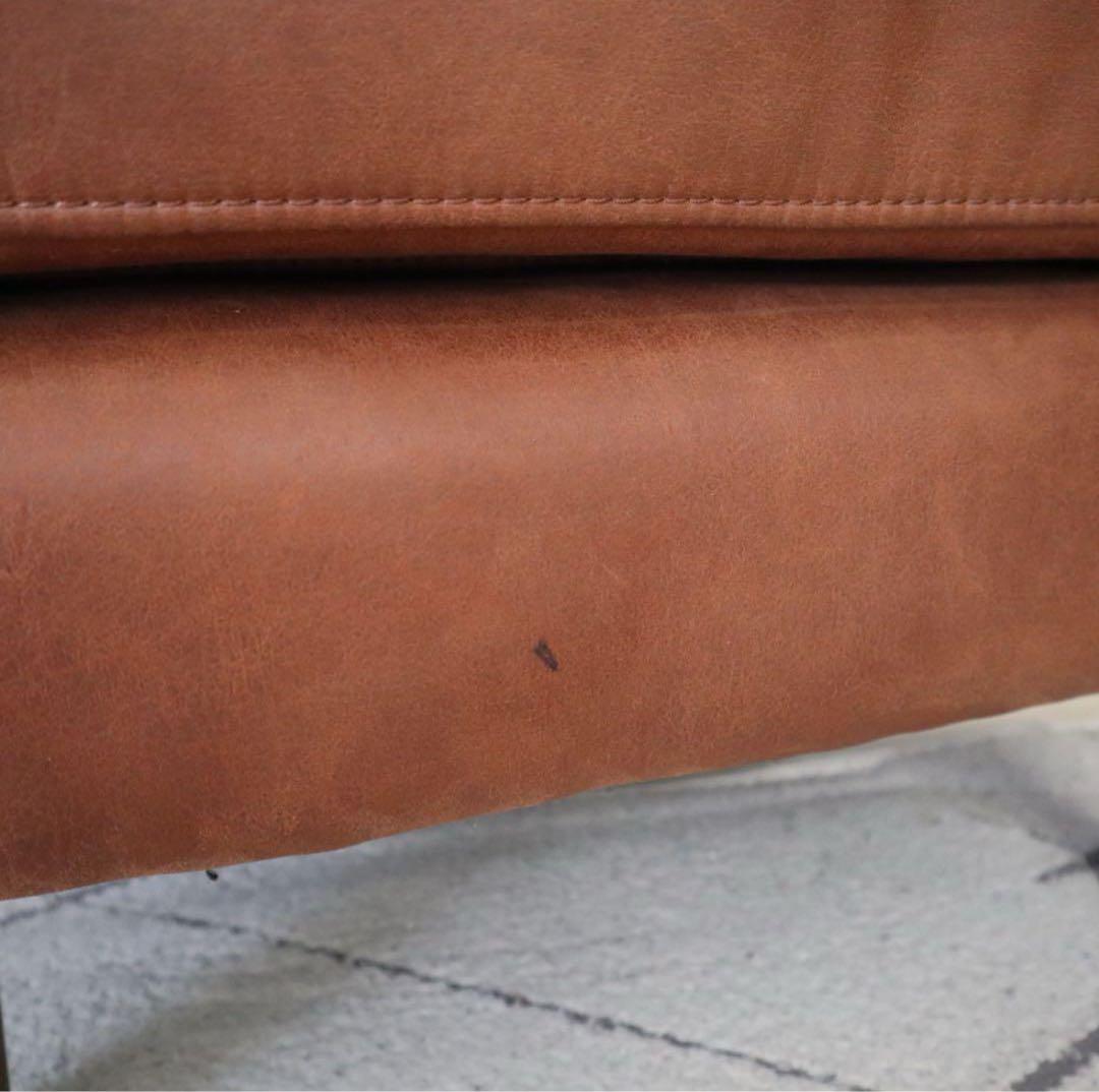 NOWHERE LIKE  ブラウンレザーオットマン