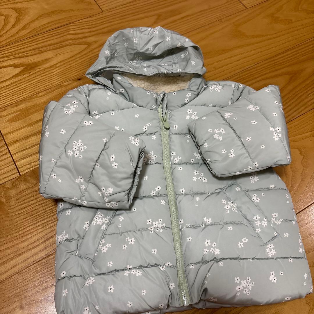 新品未使用⭐︎プチバトー⭐︎花柄中綿入りアウター⭐︎86cm⭐︎