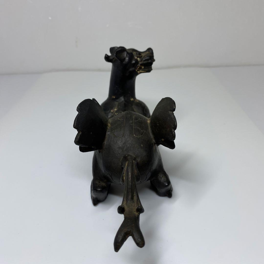 古銅　珍獣置物　831g 20.5㎝　トトオ　東さ7-0708☆2F
