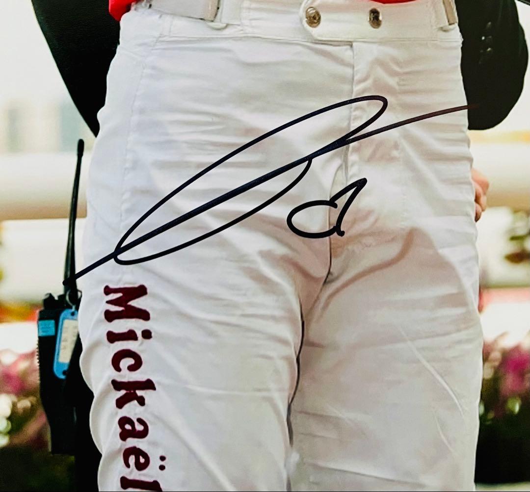 お値引きOK ミカエルミシェルさん 直筆サインフォト 美人騎手 証明書付き 1枚