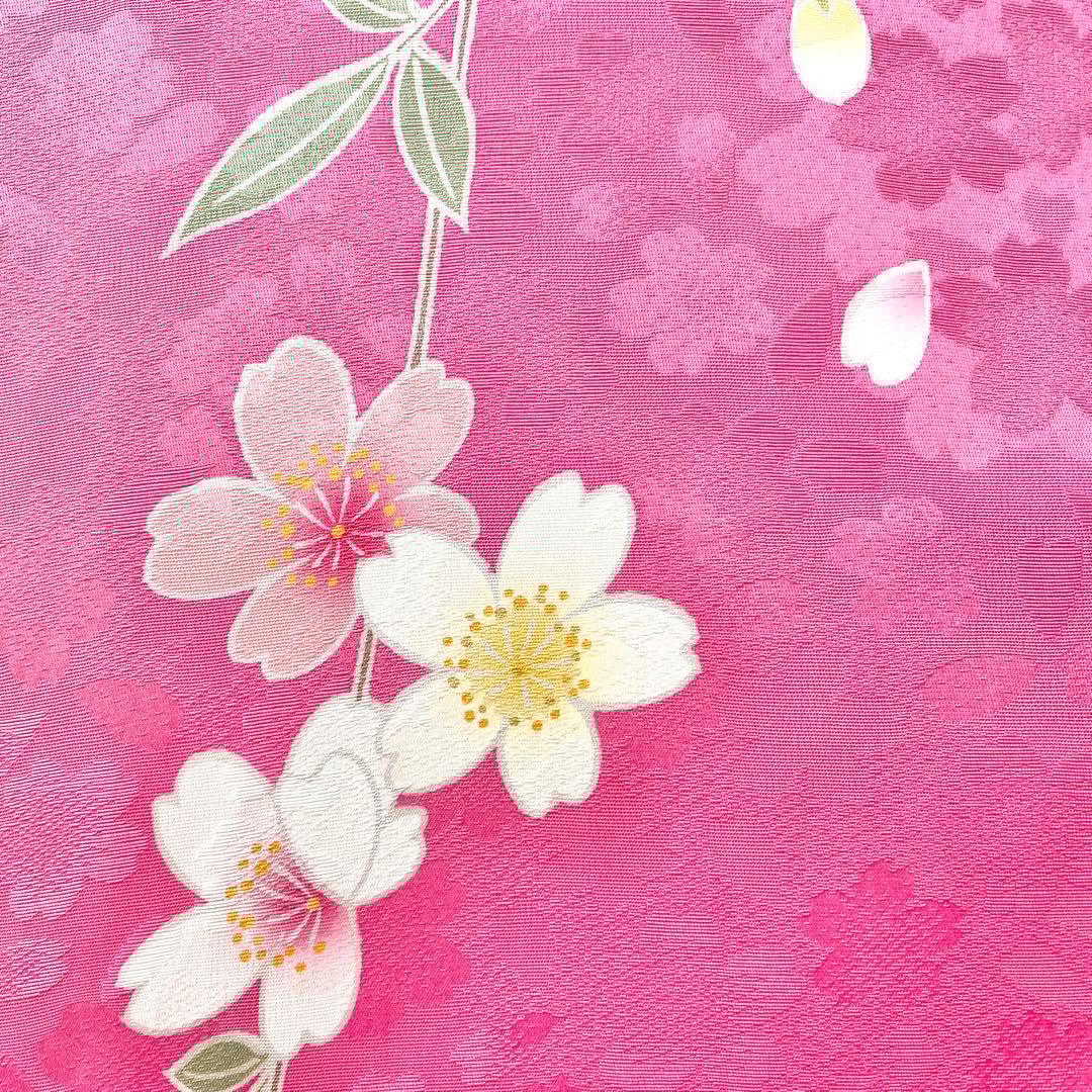 ⭐︎K0812 美品 正絹 振袖 レンタル店放出品 ガード加工 花柄 ピンク 9