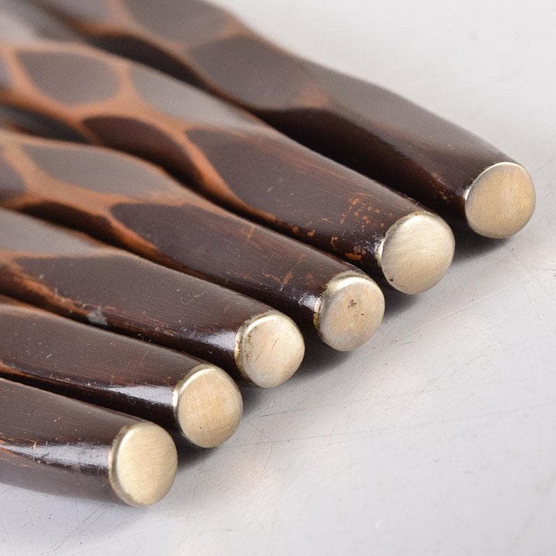 茶道具 銅火箸 三膳まとめて C R8536