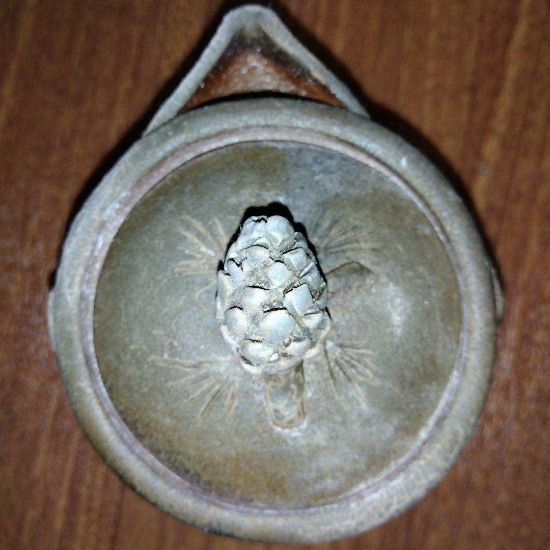 宝瓶 備前陶苑 陶器製 松の実 急須 木箱付き 共箱