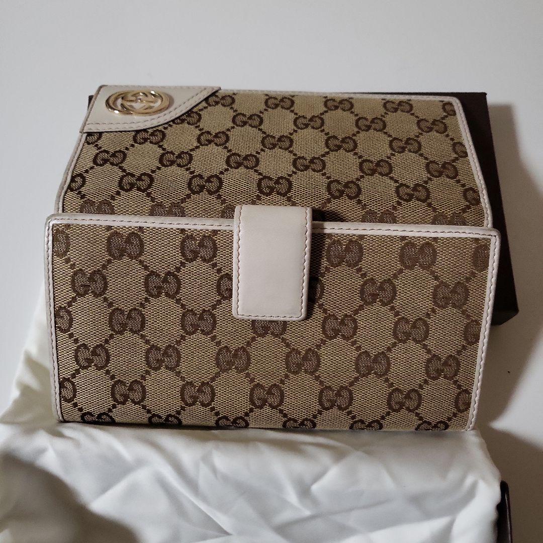 GUCCI GGモノグラム 三つ折り財布
