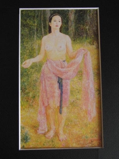 濱本久雄、【原生】、希少な額装用画集より、新品額装付