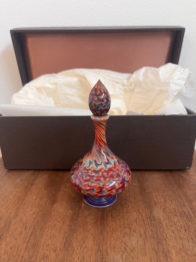 希少なアンティークパフュームボトル　香水ビン オールド バカラ 香水瓶 ○ エグランチエ パフュームボトル パープル