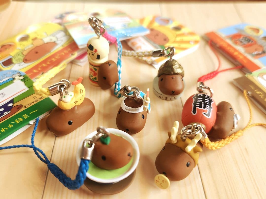 カピバラさんご当地ストラップ 18個セット