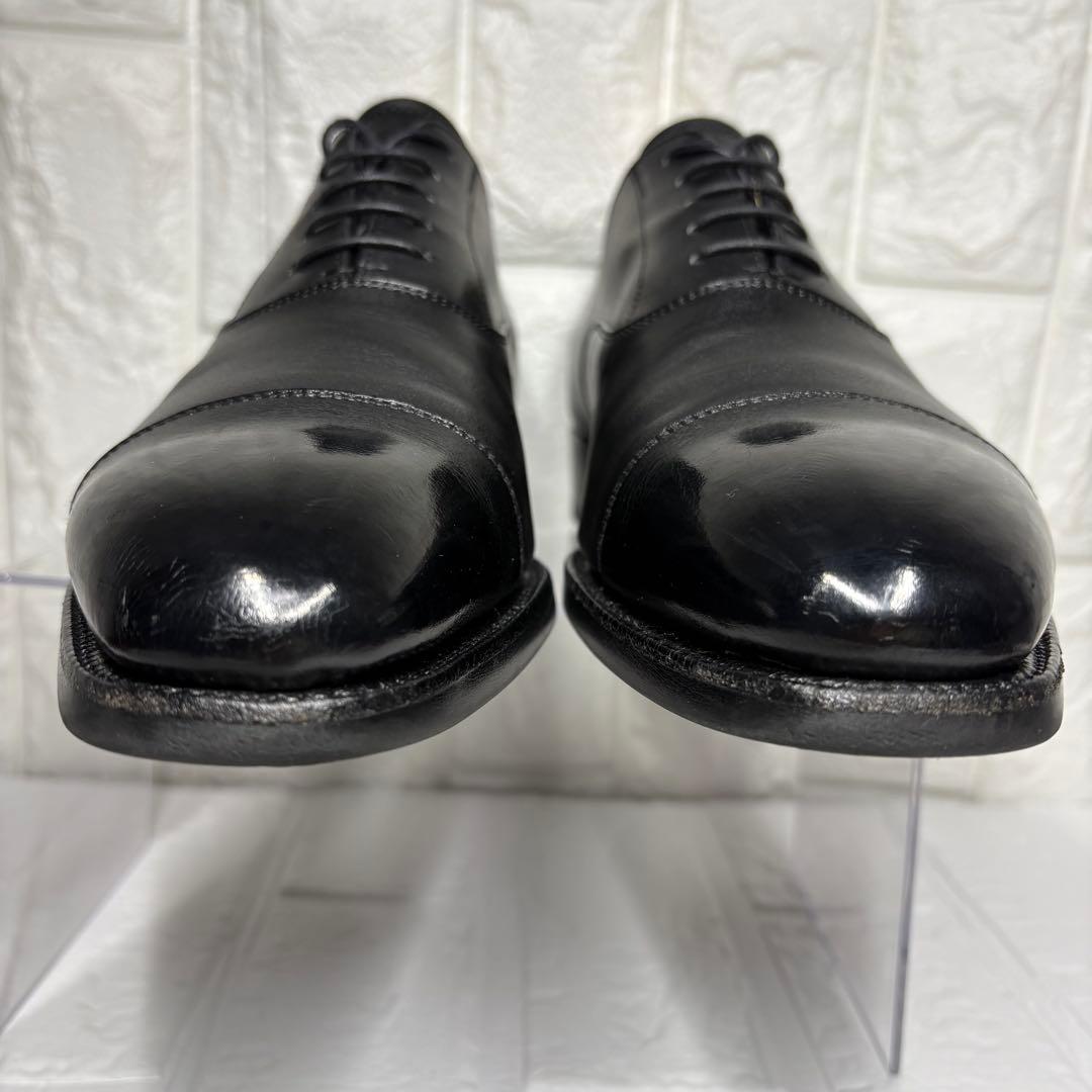 セール‼️【美品】 浅草靴誂 ストレートチップ 内羽根 シューツリー付 25cm