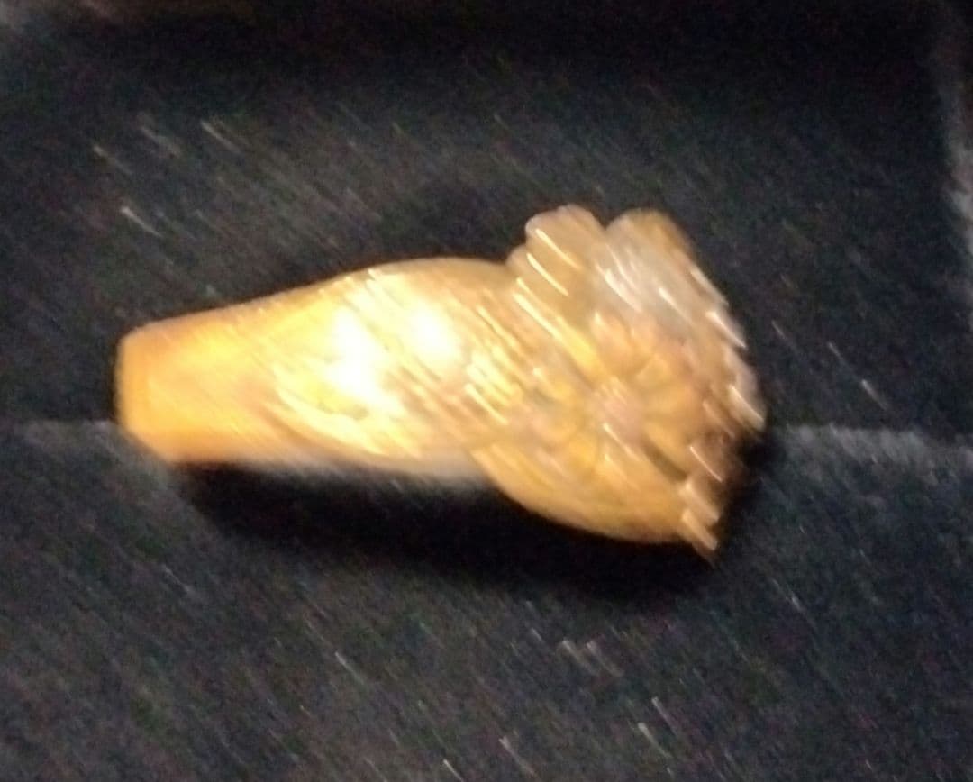 デザイン かまぼこ 細工 リング アンティーク サイズFREE