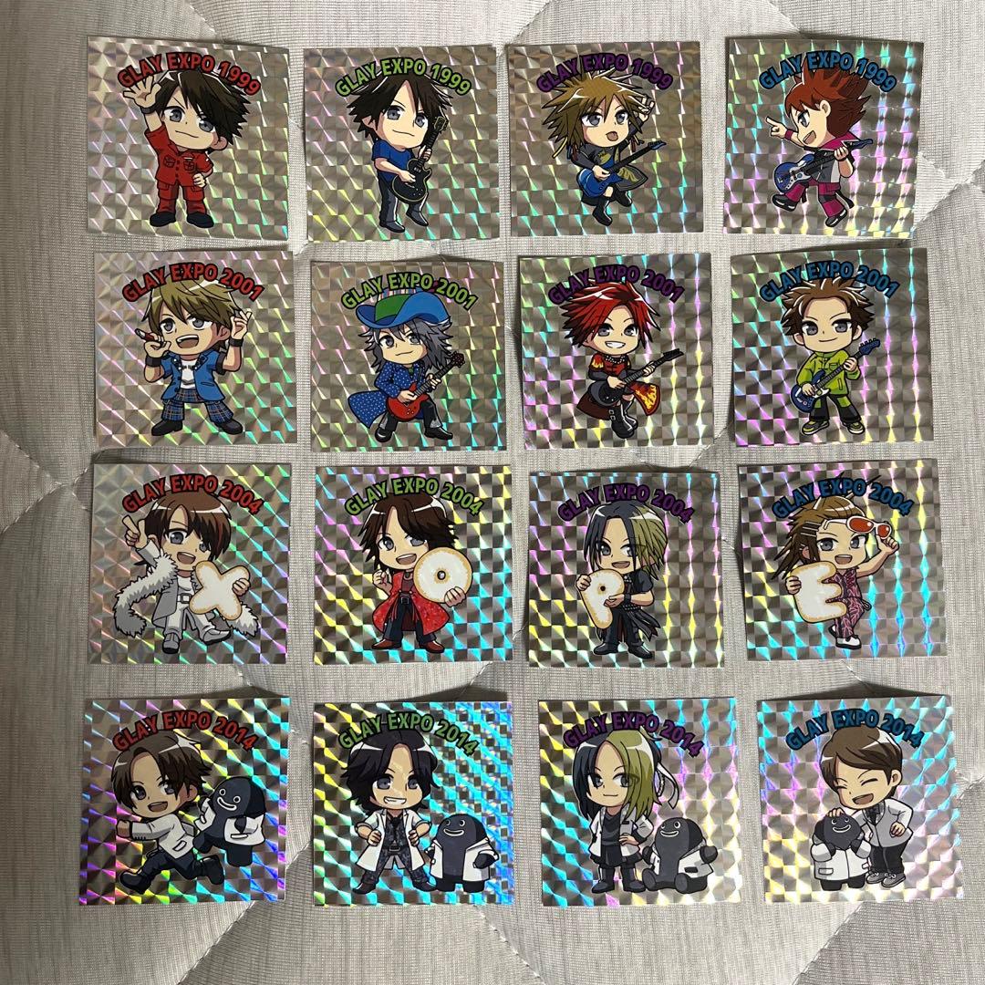GLAY EXPO コレクション ホロシール 全16種コンプリートセット コンプ