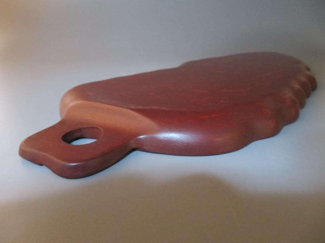 ◇400◇煎茶道具 煎盆 葉盆一文字 芭蕉葉盆(小) 花梨