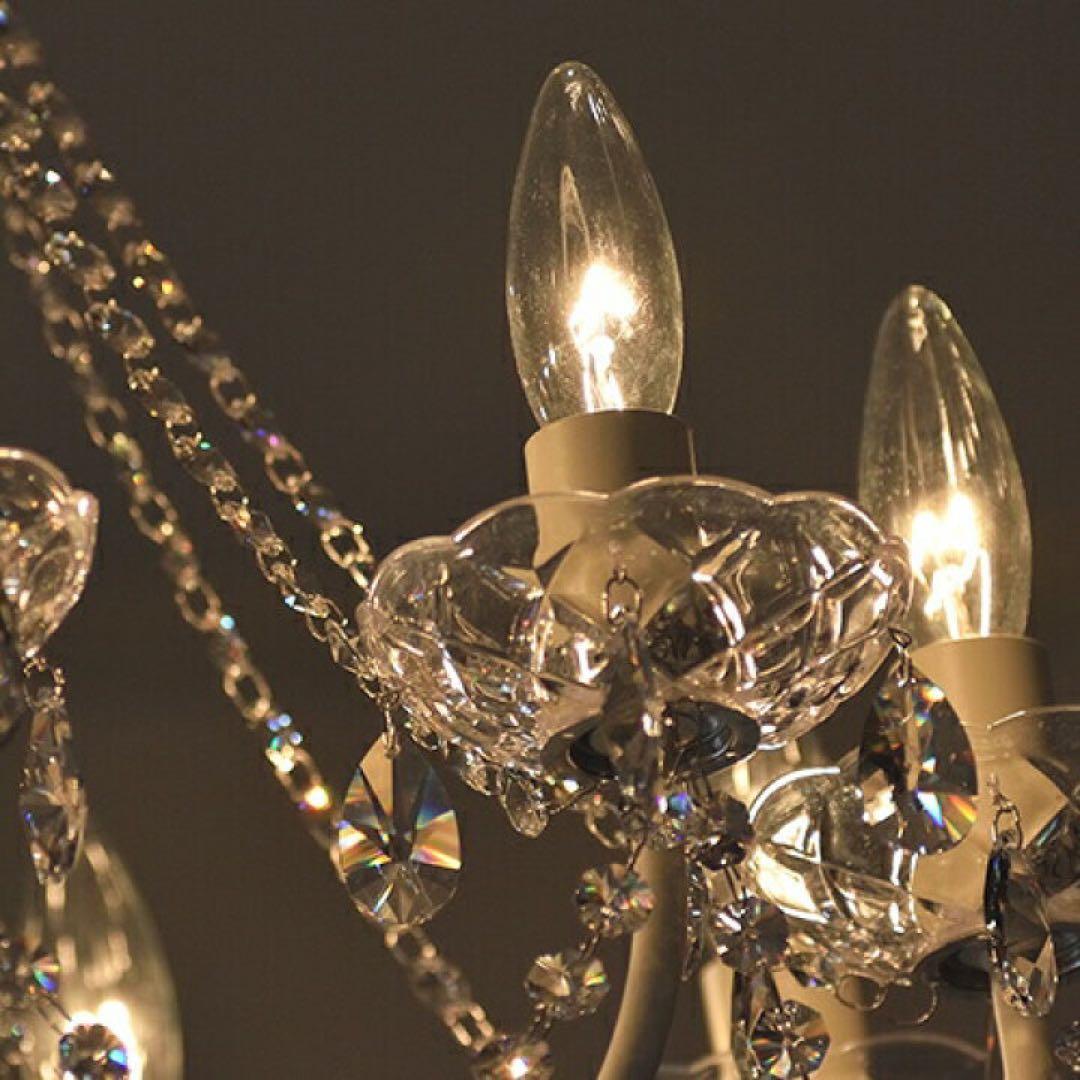 アスフォークリスタル使用 Build /ビルド 9灯シャンデリアWH