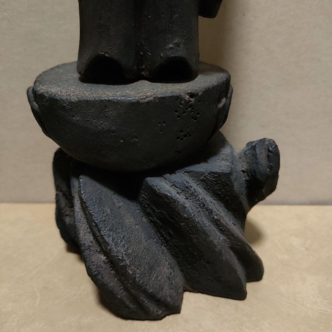 木彫如来像 時代物asianantique 祈り 癒し 骨董アンティーク 箱無し