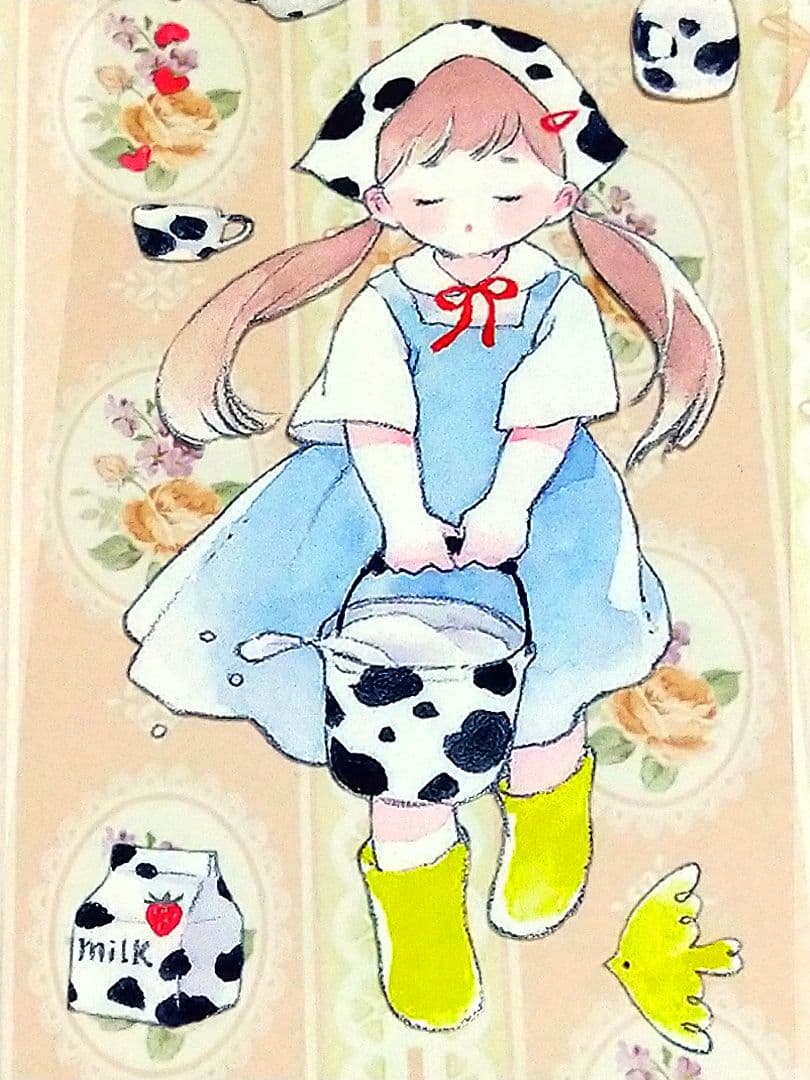 ✩再販✩J509＃牛奶妹妹(PET)吾心切り売り海外人物マステ女の子