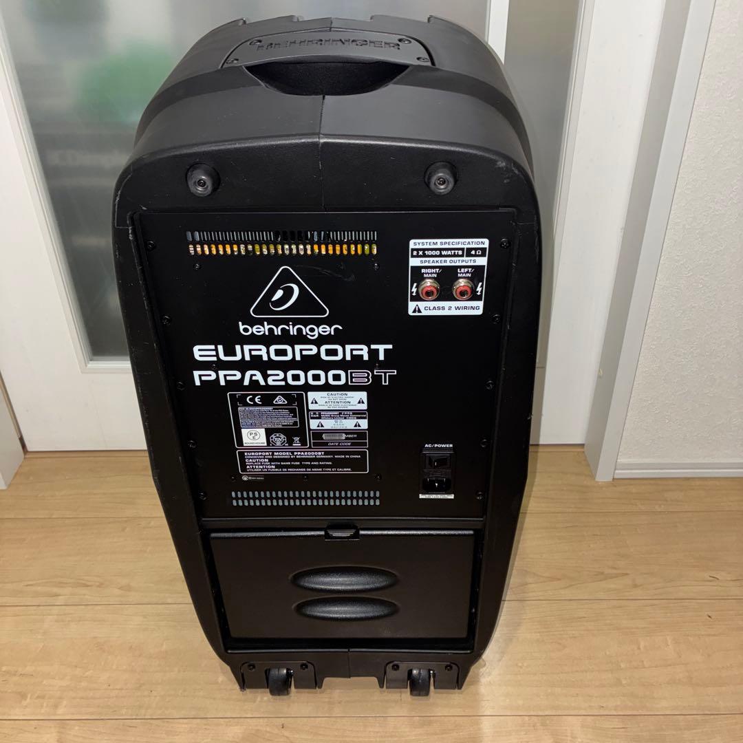 最上位　Behringer ポータブルPA EUROPORT ppa2000bt