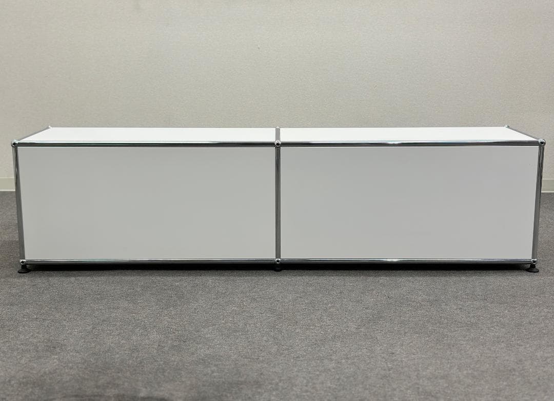 USMハラー□サイドボード テレビボード 2列1段 白 鍵なし 幅152cm