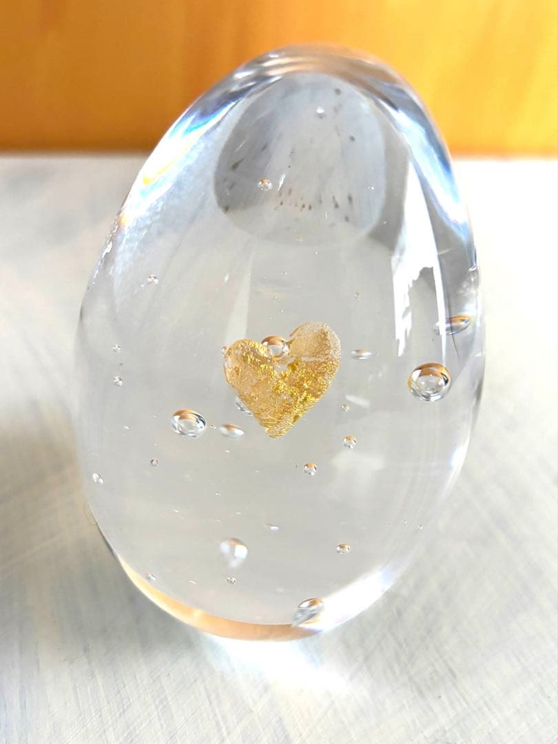paper weight Love (s) ガラス作家 イイノナホさんペーパーウエイト Heart