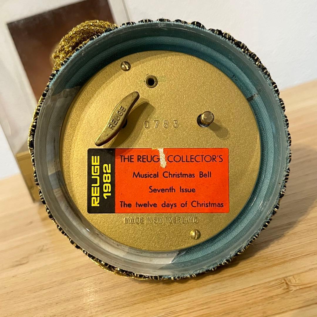 未使用　REUGE リュージュ　クリスマスベル　オルゴールベル　1982年