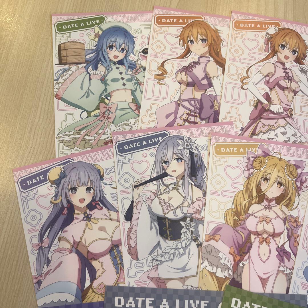 デート・ア・ライブ ホビー天国2 パステルチャイナ 特典 ポストカード　コンプ