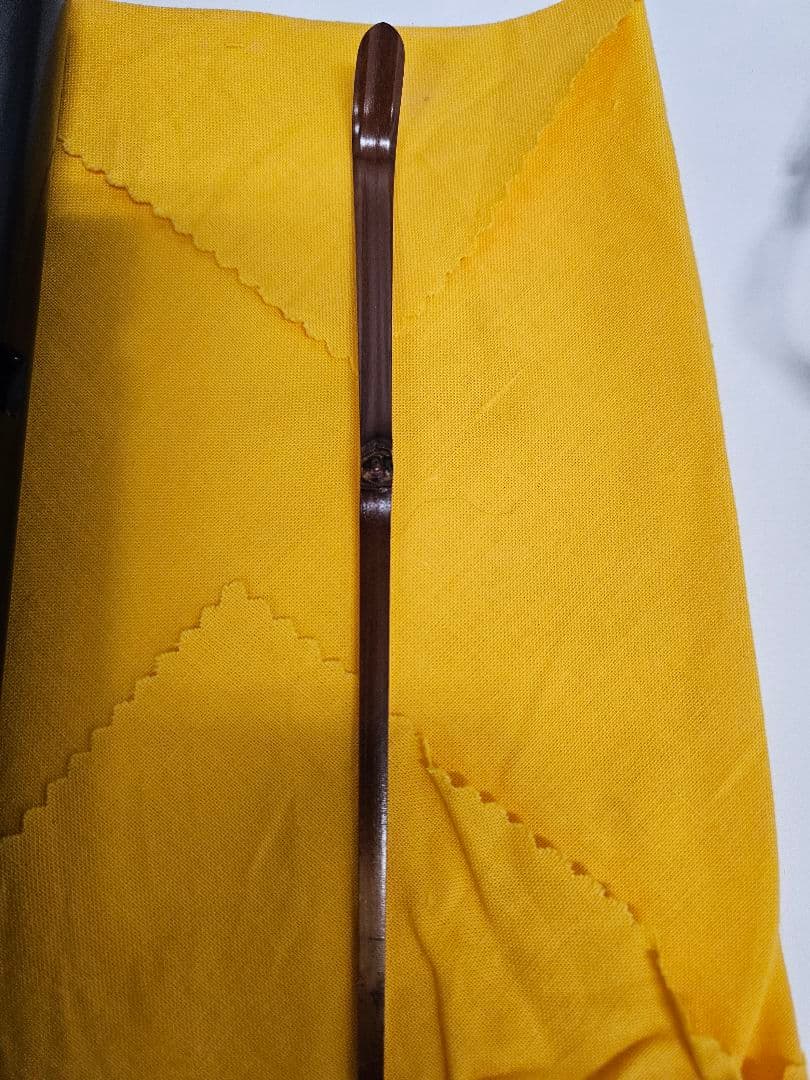 吉田高仙 作 茶杓「泪」利休写 共箱 共筒 略歴付 完品