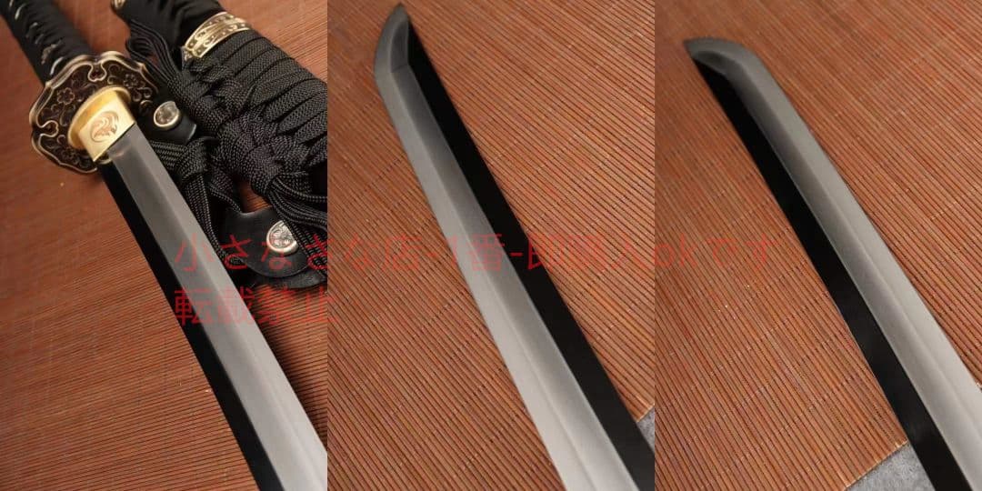 26寸弱反直線紋三色研武士太刀  古兵器 武具 刀装具 日本刀 模造刀 居合刀