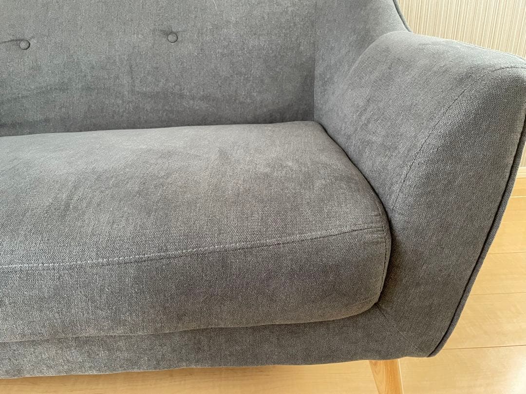 ソファ　2人掛け　　グレー