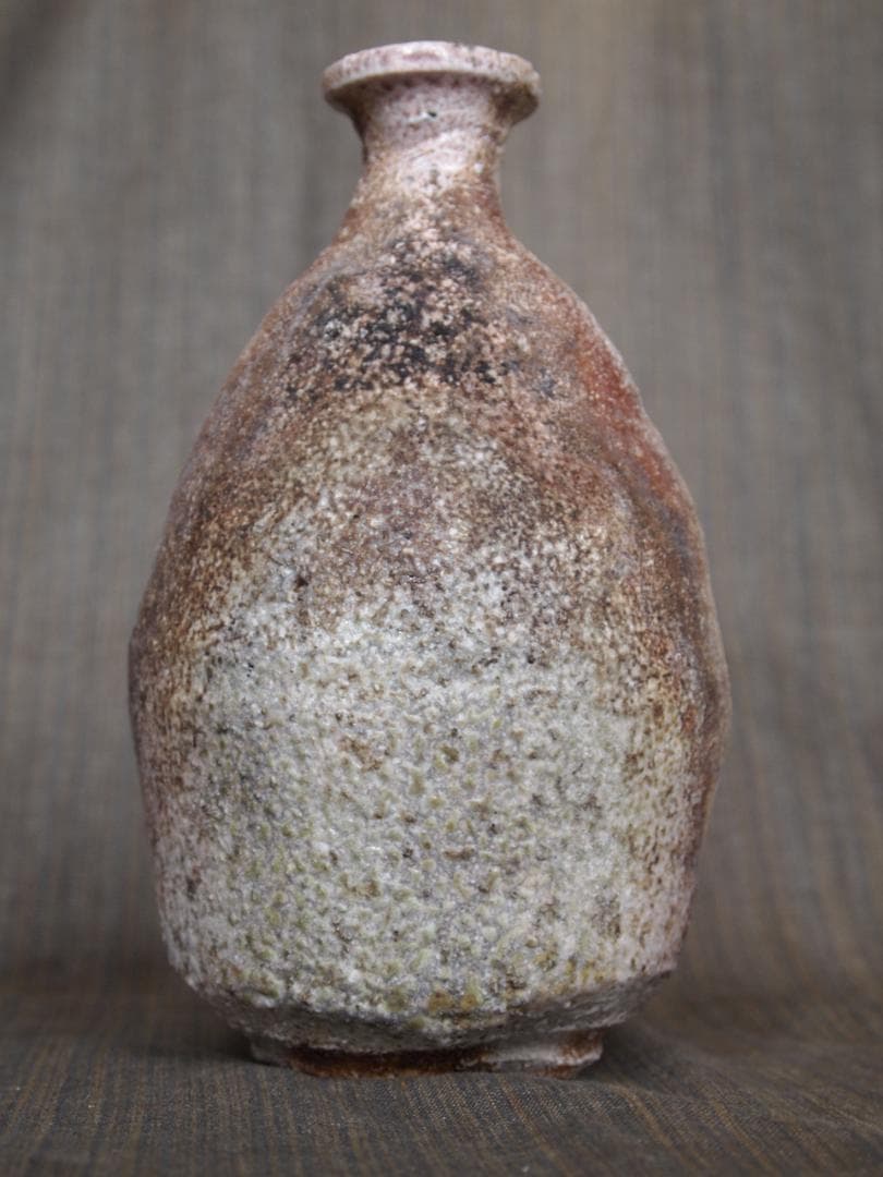 人気作家★山田浩之★信楽【窯変】花入★共箱・布