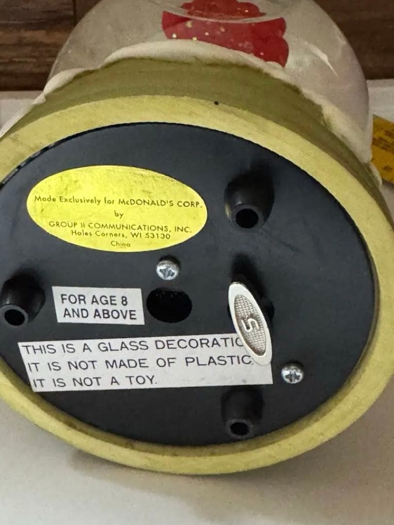 アメトイ ヴィンテージ スノーグローブ スノードーム マクドナルド