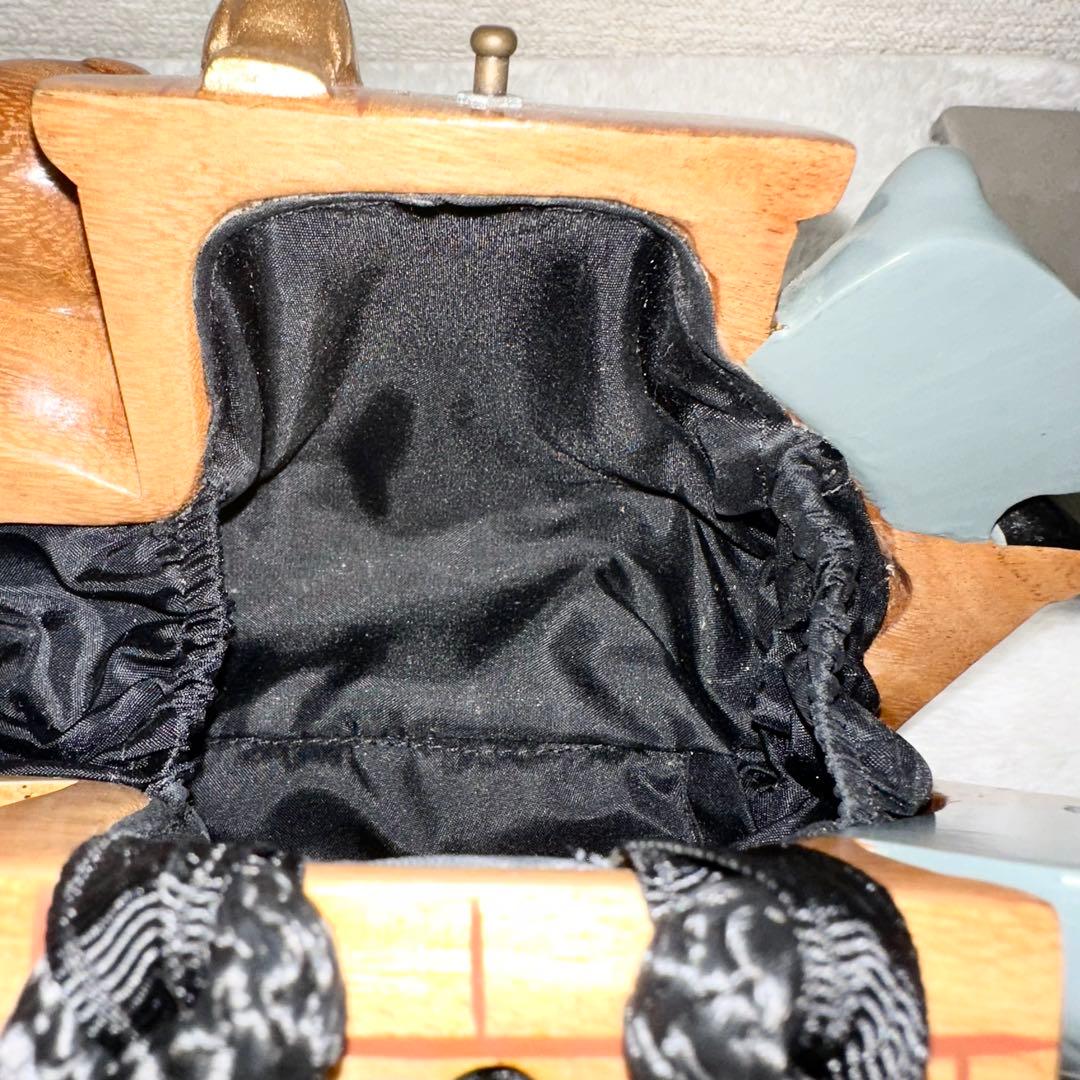 【希少】TIMMY WOODS ショルダーバッグ 木彫り 動物 インテリア小物