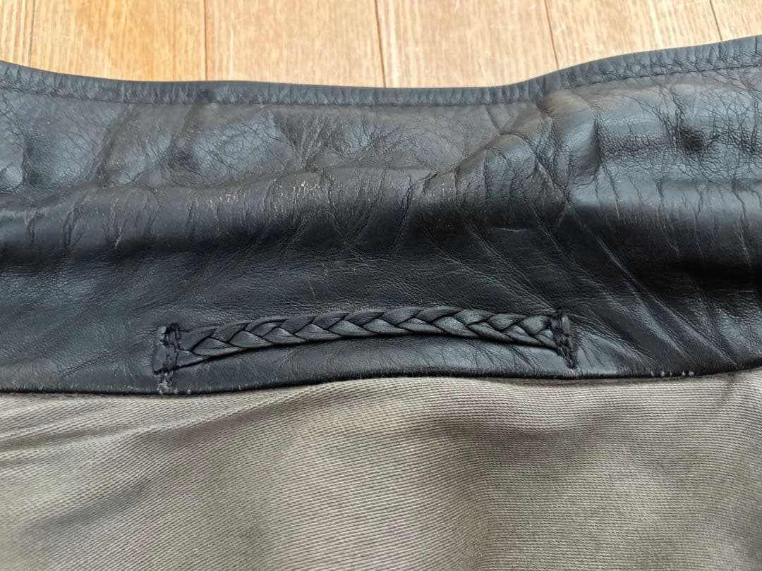 コルビジェジャケット　50〜60Sレザー ダブルブレスト　ユーロビンテージ　黒