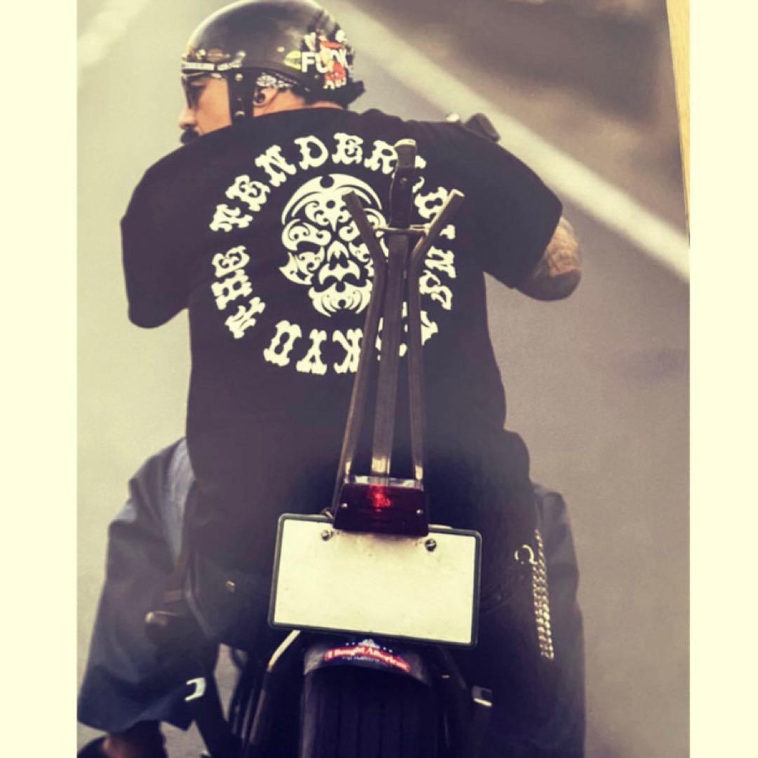 テンダーロインTEE BS ボルネオスカル グラフィック Tシャツ 黒 L 初期