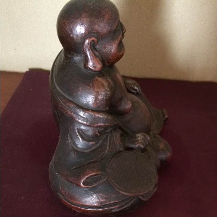 高品質 焼物の 布袋 様 骨董 ？ 陶器の布袋様(七福神) 陶器製 布袋様