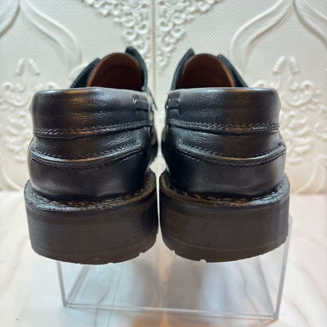 美品　リプロダクション オブ ファウンド　レザー　デッキシューズ　ラバーソール