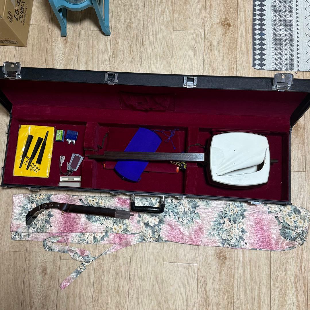 三味線 バチ 三絃駒 ハードケース 和楽器 弦楽器